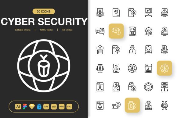 Cyber Security Icons Pack: Visual Communication for a Digital World