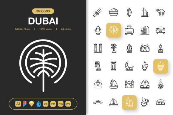 Dubai Icons: The High-Quality Icon Set for Modern Projects