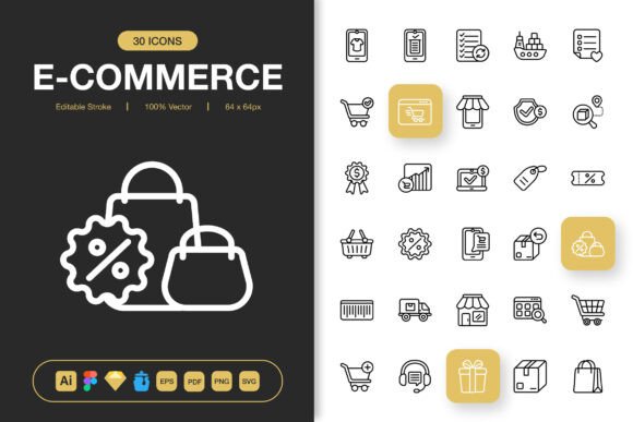 E-commerce Icons: A Professional Toolkit for Visual Design