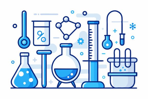 Elevating Projects with Laboratory Equipment Illustrations