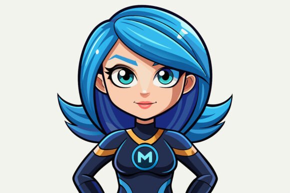 Female Superhero: A Vector Illustration Set for Modern Design Workflows