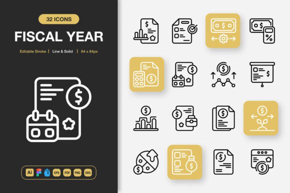 Fiscal Year Icons: A Minimalist Toolkit for Modern Projects