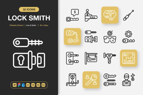 Lock Smith Icons: The Universal Toolkit for Visual Communication