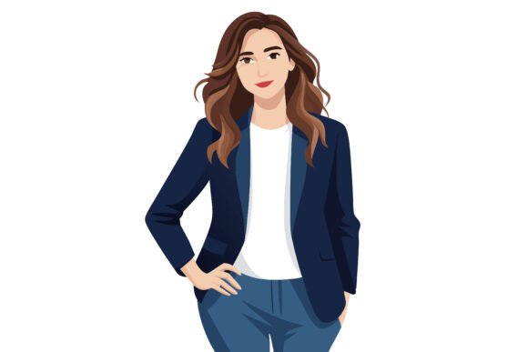 Modern Workflows Demand Flexible Visual Assets: Introducing the Casual Business Woman Pointing Up Illustration
