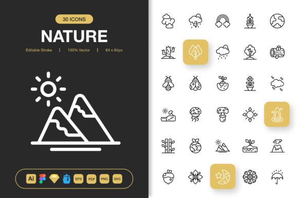 Nature Icons: Elevating Your Projects with Minimalist Design