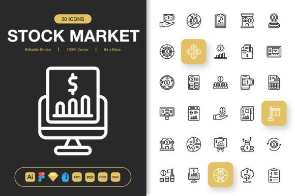 Stock Market Icons: A Visual Toolkit for Financial Communication
