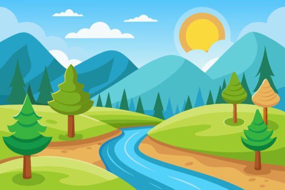 The Art of the Wild: Crafting Digital Landscapes with Nature Forest Illustrations