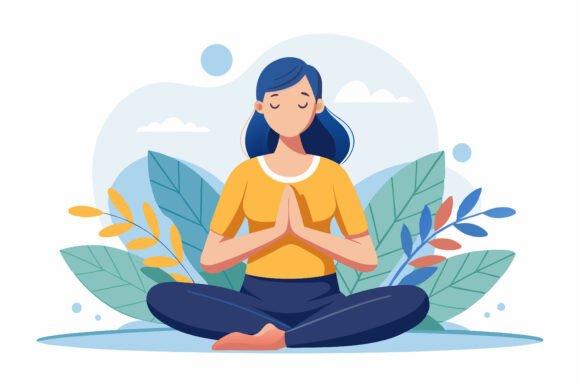 The Beautiful Girl Doing Yoga Illustration: More Than Just an Image