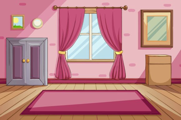 Window Whis Green Curtains in the Room: A Gateway to Creative Atmosphere